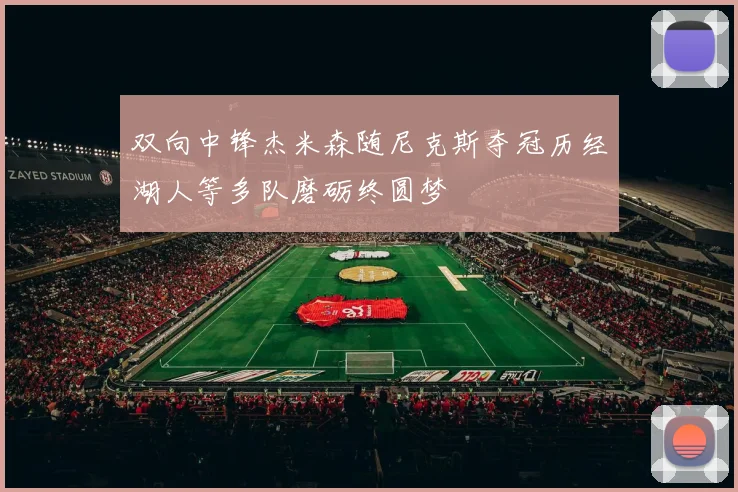 双向中锋杰米森随尼克斯夺冠历经湖人等多队磨砺终圆梦